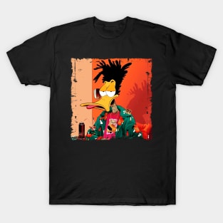 High Duck on Weed Cartoon Style T-Shirt